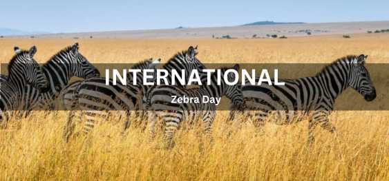 International Zebra Day [अंतर्राष्ट्रीय ज़ेबरा दिवस]